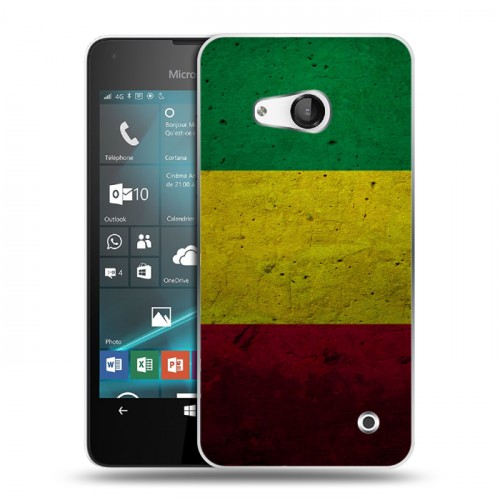 Дизайнерский пластиковый чехол для Microsoft Lumia 550 флаг Раста