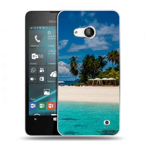 Дизайнерский пластиковый чехол для Microsoft Lumia 550 пляж