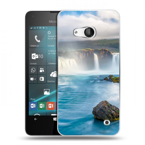 Дизайнерский пластиковый чехол для Microsoft Lumia 550 водопады