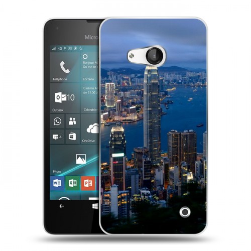 Дизайнерский пластиковый чехол для Microsoft Lumia 550 Гонконг
