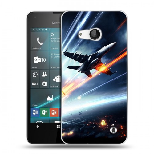 Дизайнерский пластиковый чехол для Microsoft Lumia 550 самолеты