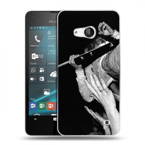 Дизайнерский пластиковый чехол для Microsoft Lumia 550 nirvana