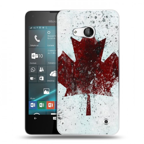 Дизайнерский пластиковый чехол для Microsoft Lumia 550 флаг Канады