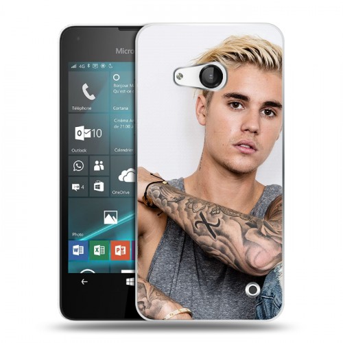 Дизайнерский пластиковый чехол для Microsoft Lumia 550 Джастин Бибер