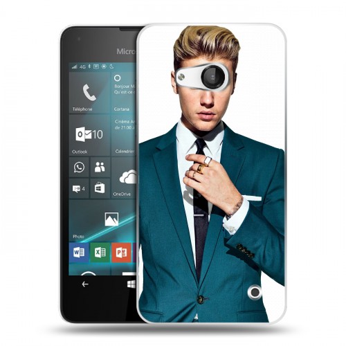 Дизайнерский пластиковый чехол для Microsoft Lumia 550 Джастин Бибер