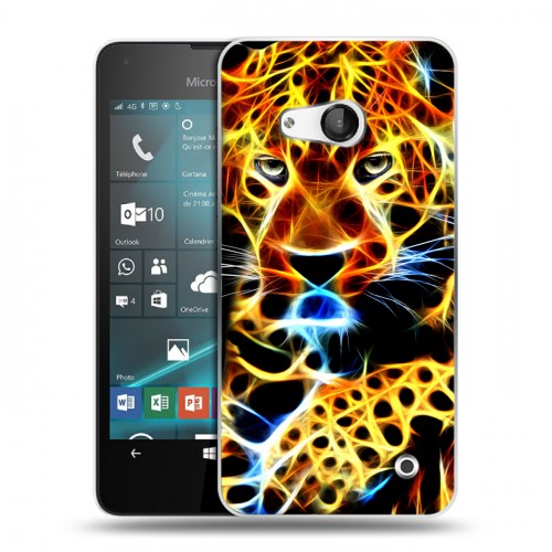 Дизайнерский пластиковый чехол для Microsoft Lumia 550 Пламенные животные