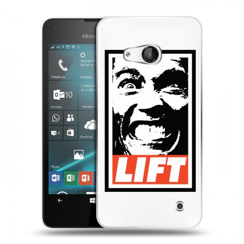 Полупрозрачный дизайнерский пластиковый чехол для Microsoft Lumia 550 Арнольд
