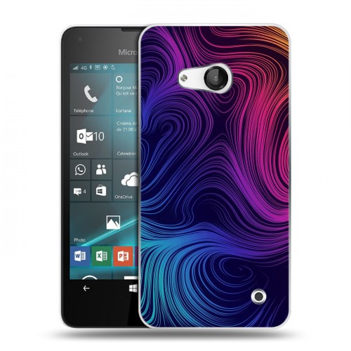 Дизайнерский пластиковый чехол для Microsoft Lumia 550 Размытые краски