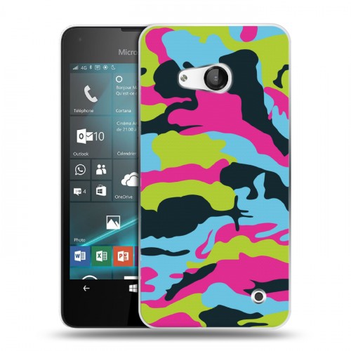 Дизайнерский пластиковый чехол для Microsoft Lumia 550 Кислотный камуфляж