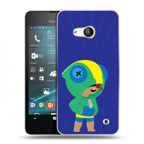 Дизайнерский пластиковый чехол для Microsoft Lumia 550 Brawl Stars