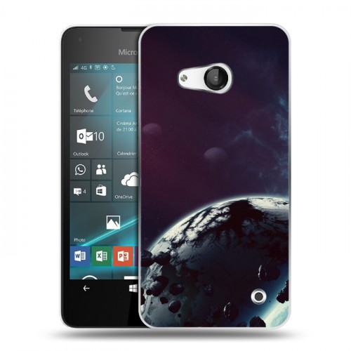 Дизайнерский пластиковый чехол для Microsoft Lumia 550 Астероиды