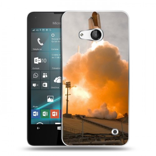 Дизайнерский пластиковый чехол для Microsoft Lumia 550 Космодром