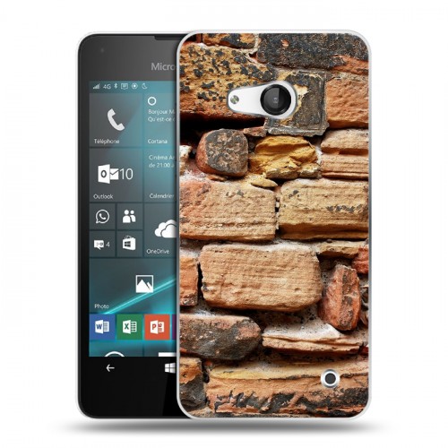 Дизайнерский пластиковый чехол для Microsoft Lumia 550 Кирпич