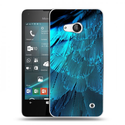 Дизайнерский пластиковый чехол для Microsoft Lumia 550 Перья