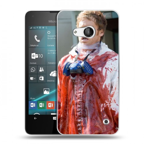 Дизайнерский пластиковый чехол для Microsoft Lumia 550 Декстер