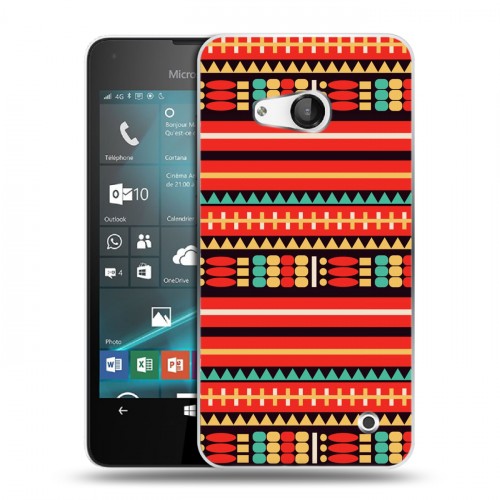 Дизайнерский пластиковый чехол для Microsoft Lumia 550 Этнические мотивы