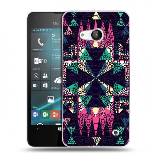 Дизайнерский пластиковый чехол для Microsoft Lumia 550 Кожа хамелеона