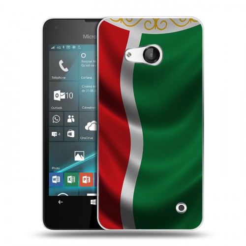 Дизайнерский пластиковый чехол для Microsoft Lumia 550 Флаг Чечни