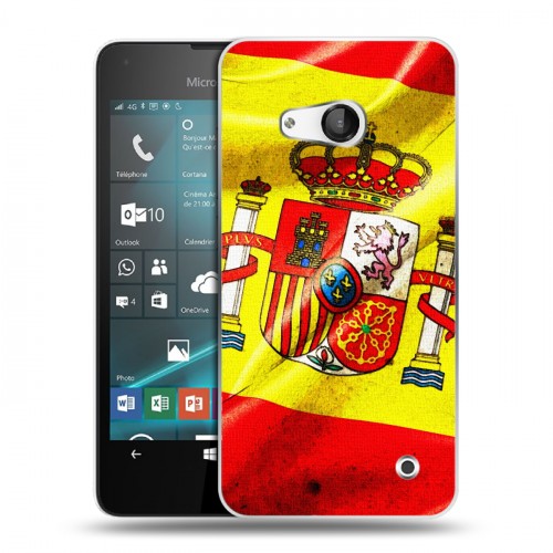 Дизайнерский пластиковый чехол для Microsoft Lumia 550 Флаг Испании