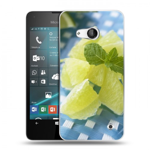 Дизайнерский пластиковый чехол для Microsoft Lumia 550 Лайм