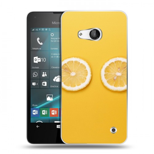 Дизайнерский пластиковый чехол для Microsoft Lumia 550 Лимон