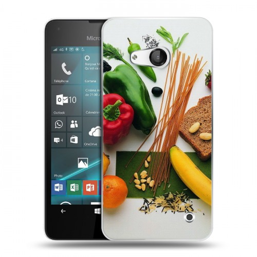 Дизайнерский пластиковый чехол для Microsoft Lumia 550 Овощи