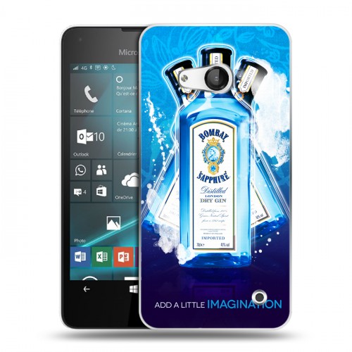 Дизайнерский пластиковый чехол для Microsoft Lumia 550 Bombay Sapphire