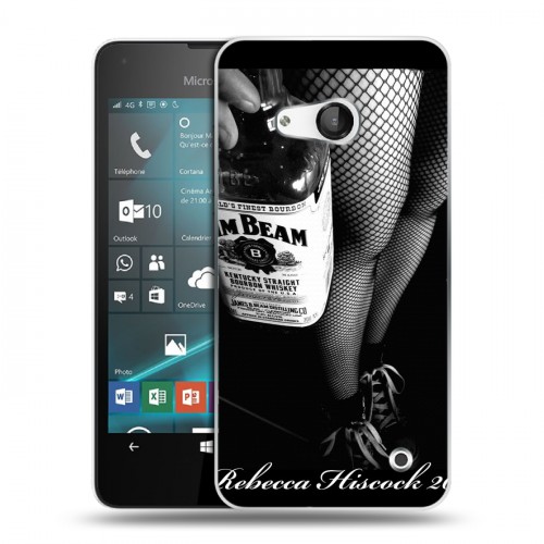 Дизайнерский пластиковый чехол для Microsoft Lumia 550 Jim Beam