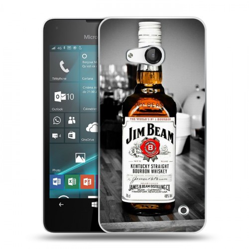 Дизайнерский пластиковый чехол для Microsoft Lumia 550 Jim Beam
