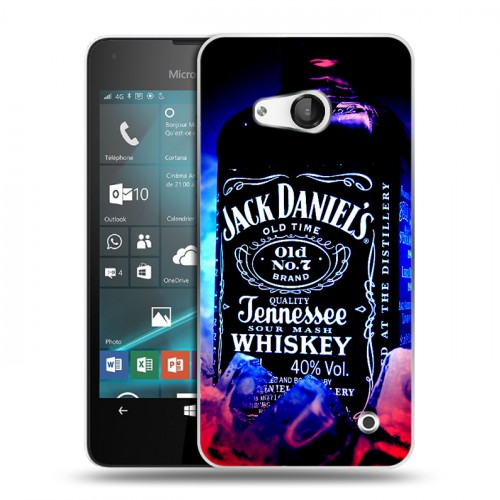 Дизайнерский пластиковый чехол для Microsoft Lumia 550 Jack Daniels