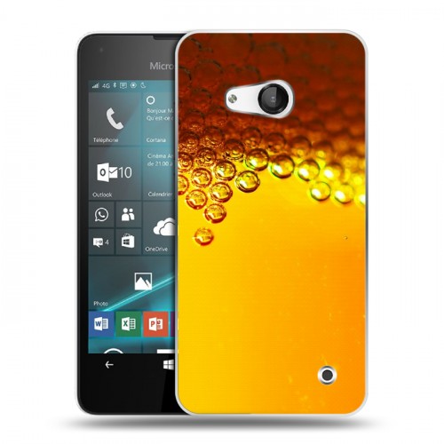 Дизайнерский пластиковый чехол для Microsoft Lumia 550 Пузырьки пива