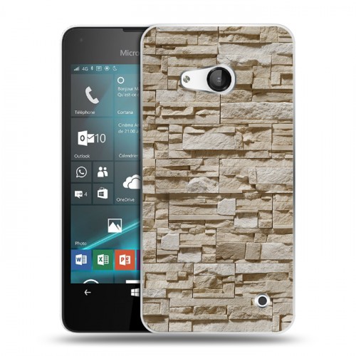 Дизайнерский пластиковый чехол для Microsoft Lumia 550 Текстура камня