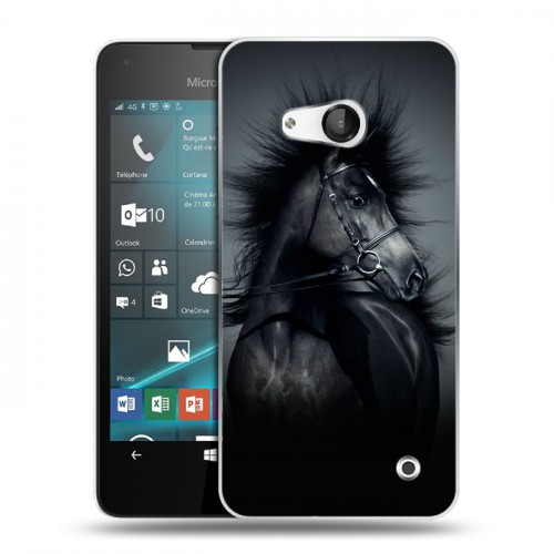 Дизайнерский пластиковый чехол для Microsoft Lumia 550 Лошади
