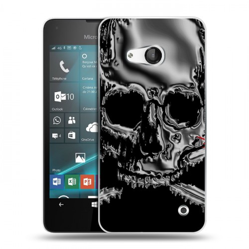 Дизайнерский пластиковый чехол для Microsoft Lumia 550 Мир черепов