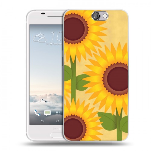 Дизайнерский пластиковый чехол для HTC One A9 Романтик цветы