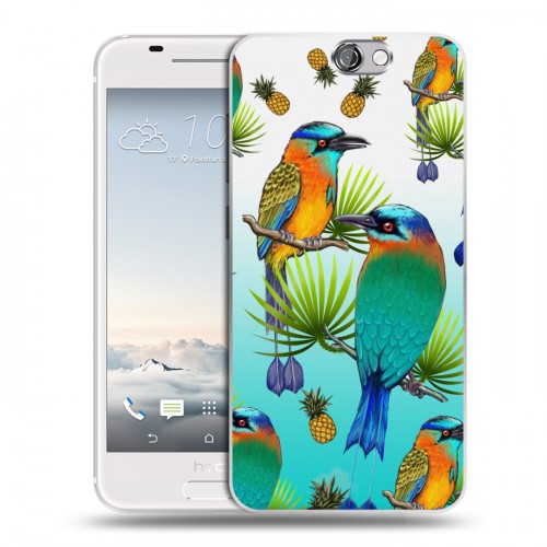 Дизайнерский пластиковый чехол для HTC One A9 Птицы и фрукты