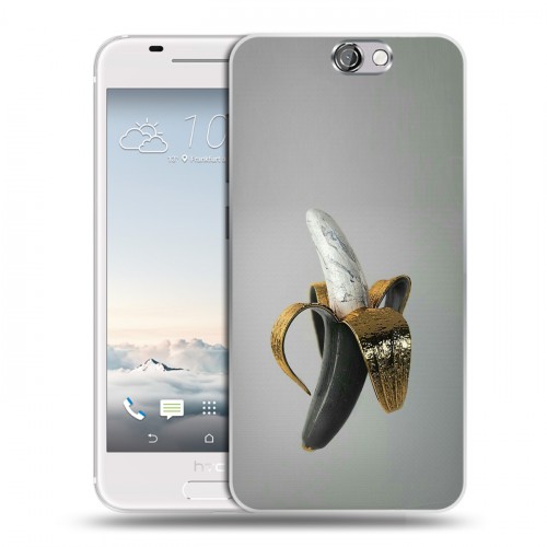 Дизайнерский пластиковый чехол для HTC One A9 Черное золото