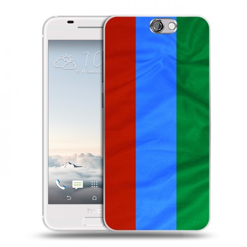 Дизайнерский пластиковый чехол для HTC One A9 Флаг Дагестана