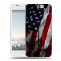 Дизайнерский пластиковый чехол для HTC One A9 Флаг США