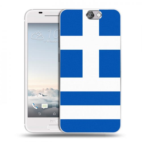 Дизайнерский пластиковый чехол для HTC One A9 Флаг Греции