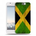 Дизайнерский пластиковый чехол для HTC One A9 Флаг Ямайки