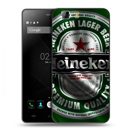 Дизайнерский пластиковый чехол для Doogee X5 Heineken