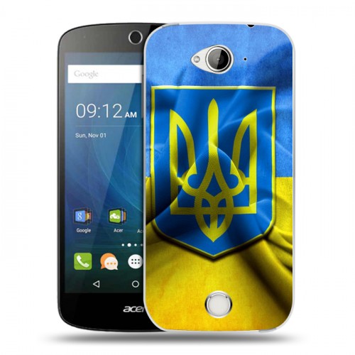 Дизайнерский силиконовый чехол для Acer Liquid Z530 Флаг Украины