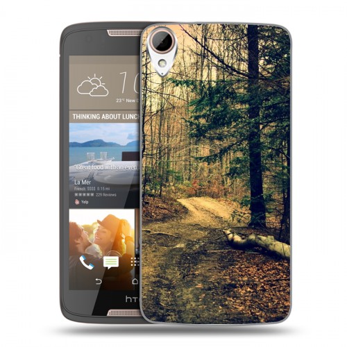 Дизайнерский пластиковый чехол для HTC Desire 828 лес