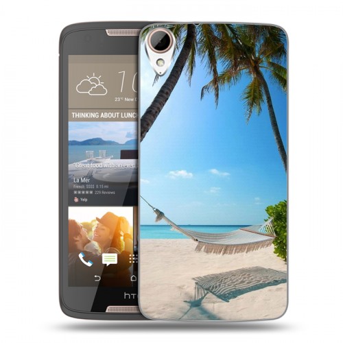 Дизайнерский пластиковый чехол для HTC Desire 828 пляж