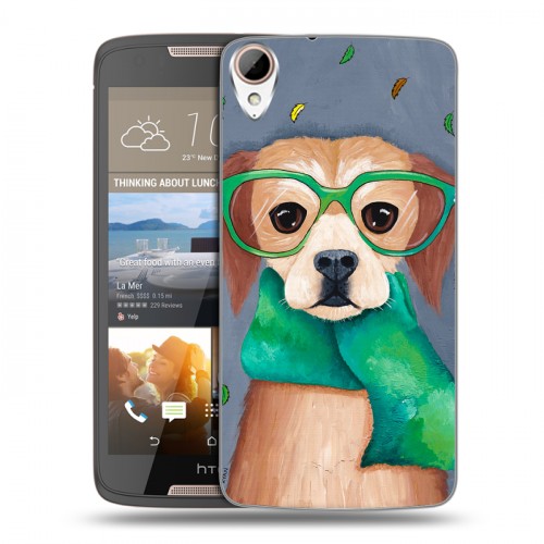Дизайнерский пластиковый чехол для HTC Desire 828 Собаки