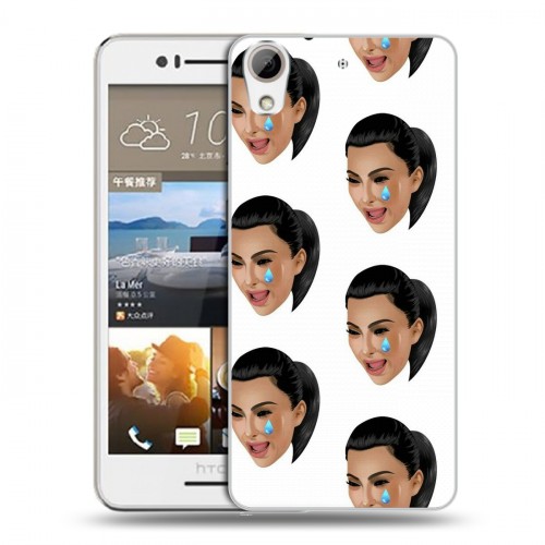 Дизайнерский пластиковый чехол для HTC Desire 728 Ким Кардашьян