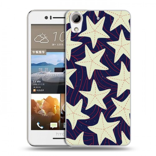 Дизайнерский пластиковый чехол для HTC Desire 728 Морские шаблоны