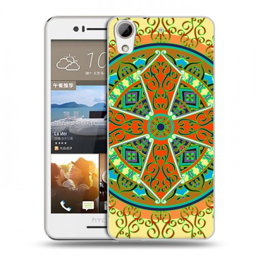 Дизайнерский пластиковый чехол для HTC Desire 728 Кислотные мандалы