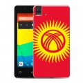 Дизайнерский силиконовый чехол для BQ Aquaris E4.5 Флаг Киргизии